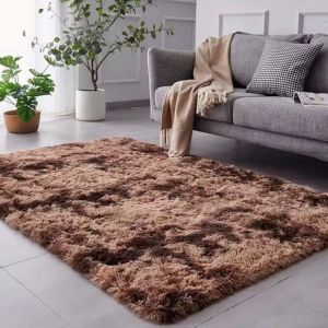 Alfombra Decorativa Sala De Estar Dormitorio Felpa Suave