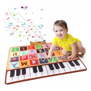 Alfombrilla De Musicales Piano Para Niños Plegable Juguetes