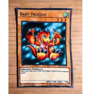 Tapete Alfombra Oficina Cuarto Yu-gi-oh! Baby Dragon