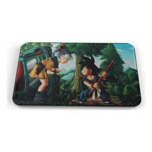 Tapete Dbz Goku Y Bulma Niños Bosque Baño Lavable 50x80cm