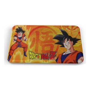 Tapete Dbz Son Goku Fondo Logo Grito Baño Lavable 40x60cm