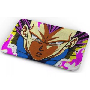 Tapete Dbz Vegeta Cara Ultra Ego Baño Lavable 50x80cm