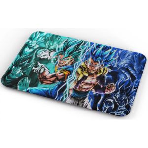 Tapete Dbz Vegetto Y Gogeta Blue Baño Lavable 50x80cm
