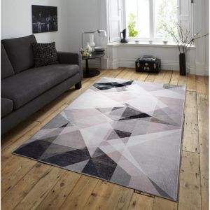 Tapete Decorativo Geometrico Gris 1.15x1.60mts