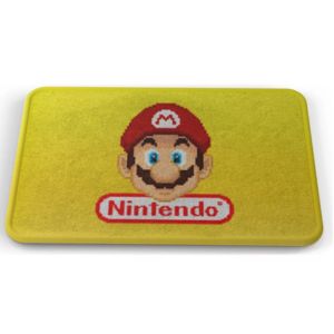 Tapete Nintendo Portada Mario Cara Baño Lavable 50x80cm