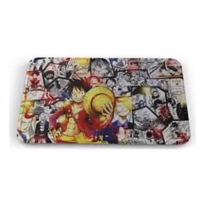 Tapete One Piece Luffy Sombrero Manga Baño Lavable 40x60cm