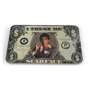 Tapete Scarface Billete Tony Montana Baño Lavable 50x80cm