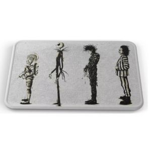 Tapete Tim Burton Grandes Estrenos Baño Lavable 50x80cm