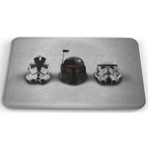 Tapete Star Wars Cascos Soldados Baño Lavable 40x60cm