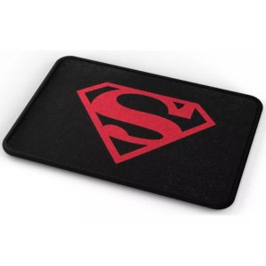 Tapete Dc Comic Logo Superman Rojo Baño Lavable 40x60cm