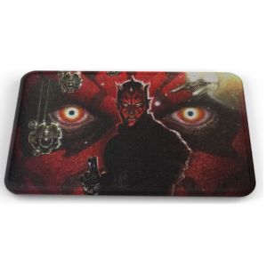 Tapete Star Wars Darth Maul Fondo Ojos Baño Lavable 50x80cm